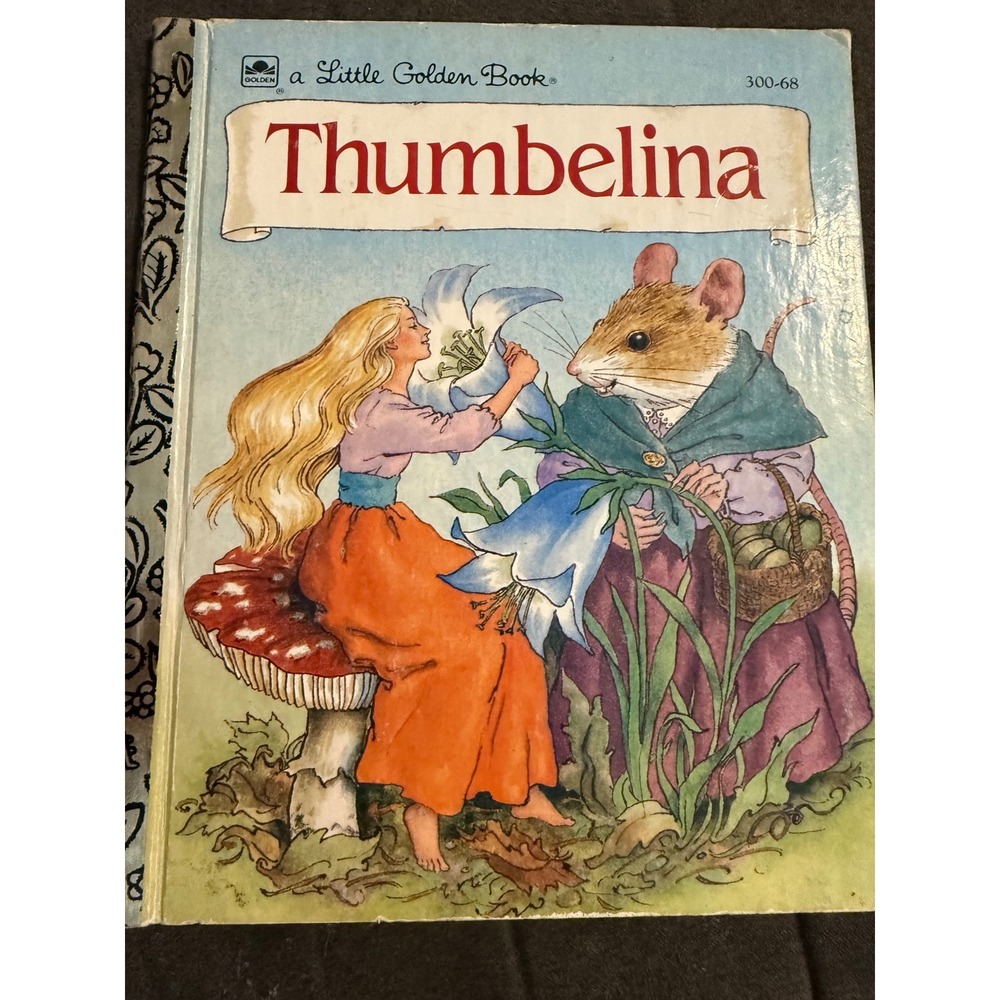 Thumbelina Little Golden Book 1994 Hans Christian Andersen‎ Jan Palmer 300-68